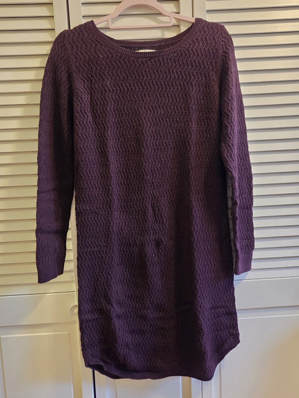LOFT Cable Knit Sweater Dress M